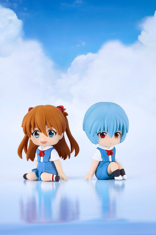 Rebuild of Evangelion Rubber Mascot Nendroid Plus Mini Figure Rei Ayanami 8 cm 3