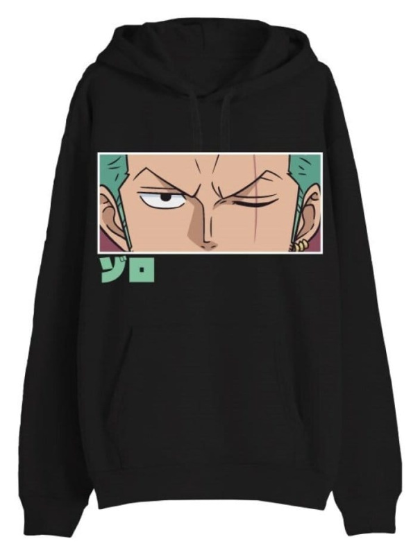 One Piece Sweater Roronoa Zoro Eyes Black Size XL 1