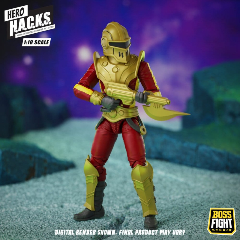 Hero H.A.C.K.S. Core Action Figure 1/18 Heroes and Villains Wave 1 Stellar Guard: Cosmic Defender of 2