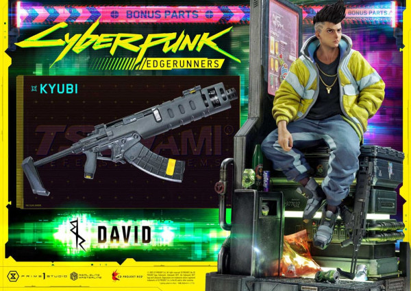 Cyberpunk: Edgerunners Real Elite Masterline Series Statue 1/4 David Deluxe Bonus Version 58 cm 3