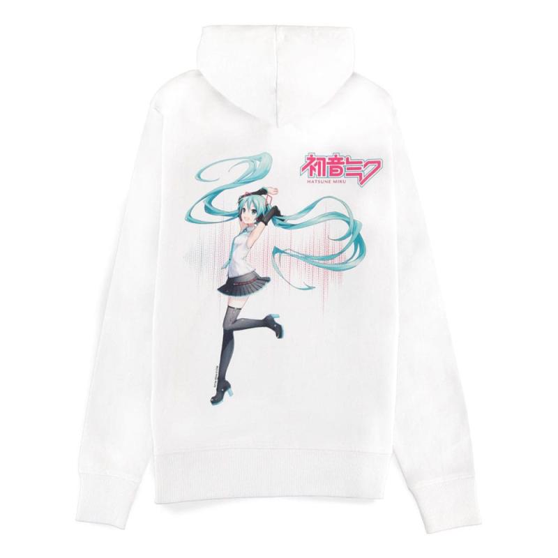 Hatsune Miku Zipper Hoodie White