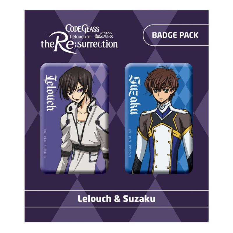 Code Geass Lelouch of the Re:surrection Pin Badges 2-Pack Lelouch & Suzaku