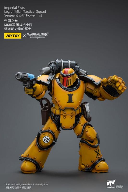 Warhammer The Horus Heresy Action Figure 1/18 Imperial Fists Legion MkIII Tactical Squad Sergeant wi