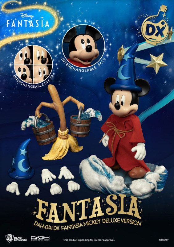 Disney Classic Dynamic 8ction Heroes Action Figure 1/9 Mickey Fantasia Deluxe Version 21 cm 7