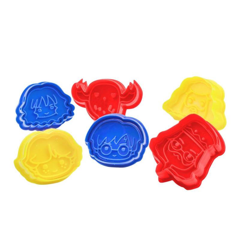 Harry Potter Cookie Cutter / Cookie Stamp 6-Pack Kawaii 1