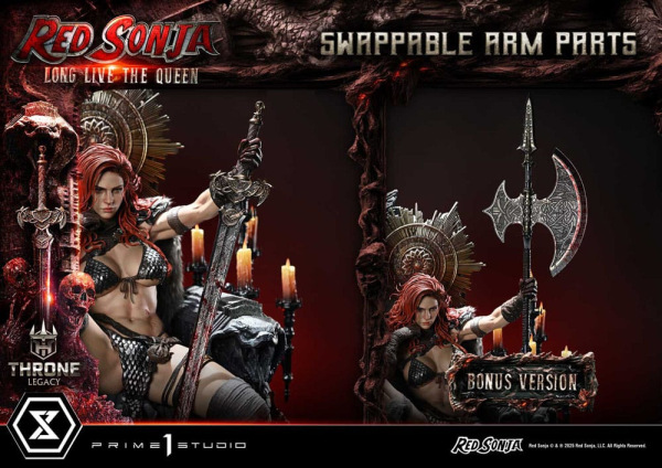 Red Sonja Throne Legacy Collection Statue Statue 1/3 Red Sonja: Long Live the Queen Bonus Version 77 4