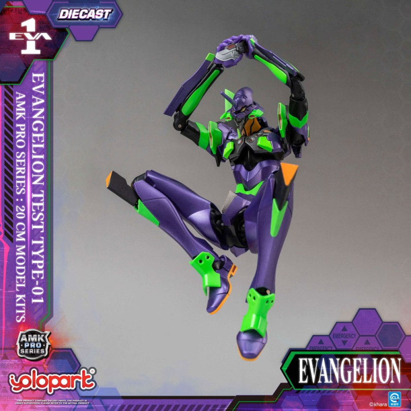 Neon Genesis Evangelion AMK Pro Series Plastic Model Kit Eva-01 Test Type 20 cm 12