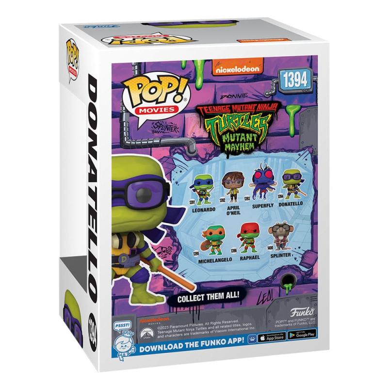 Teenage Mutant Ninja Turtles POP! Movies Vinyl Figure Donatello 9 cm 2