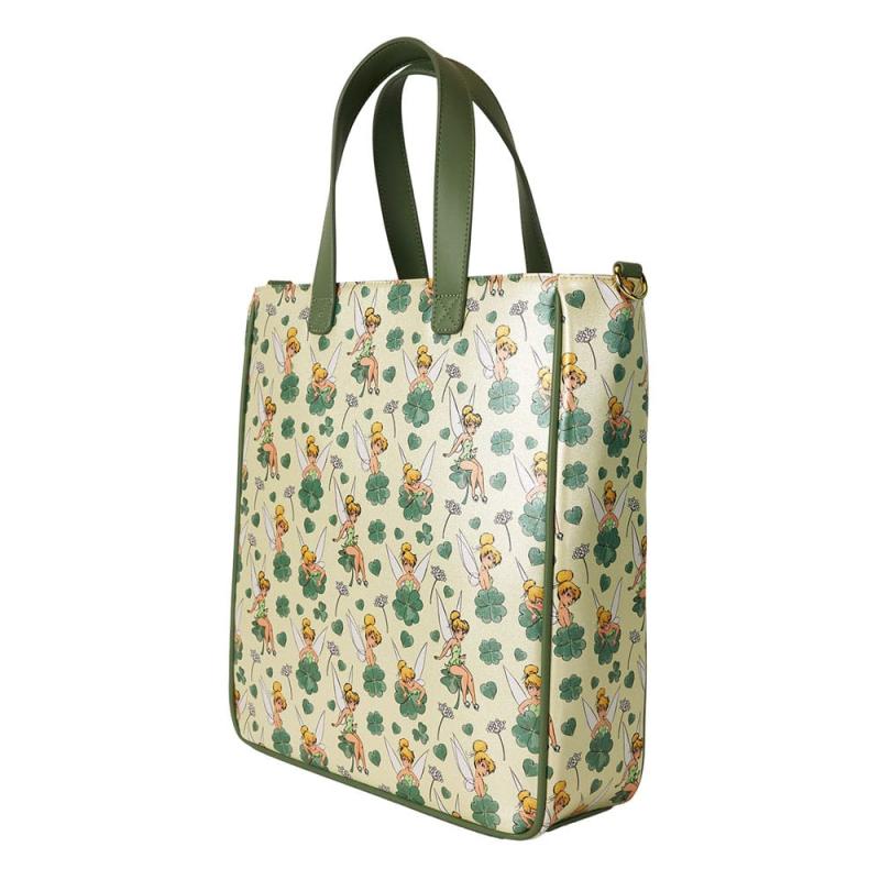 Disney by Loungefly Tote Bag with Coin Purse Tinker Bell 4-Leaf Clover 6