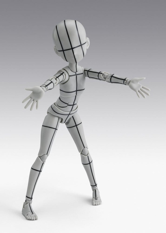 S.H.Figuarts Action Figure Body-Chan -Ken Sugimori- Edition -Wireframe- (Gray Color Ver.) 13 cm 1