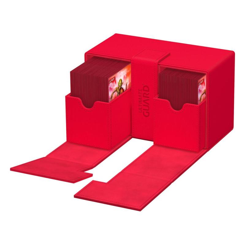 Ultimate Guard Twin Flip`n`Tray 160+ XenoSkin Monocolor Red