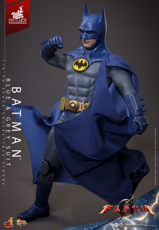 The Flash Movie Masterpiece Action Figure 1/6 Batman (Blue & Grey Suit) Limited Edition Hot Toys Exc 6