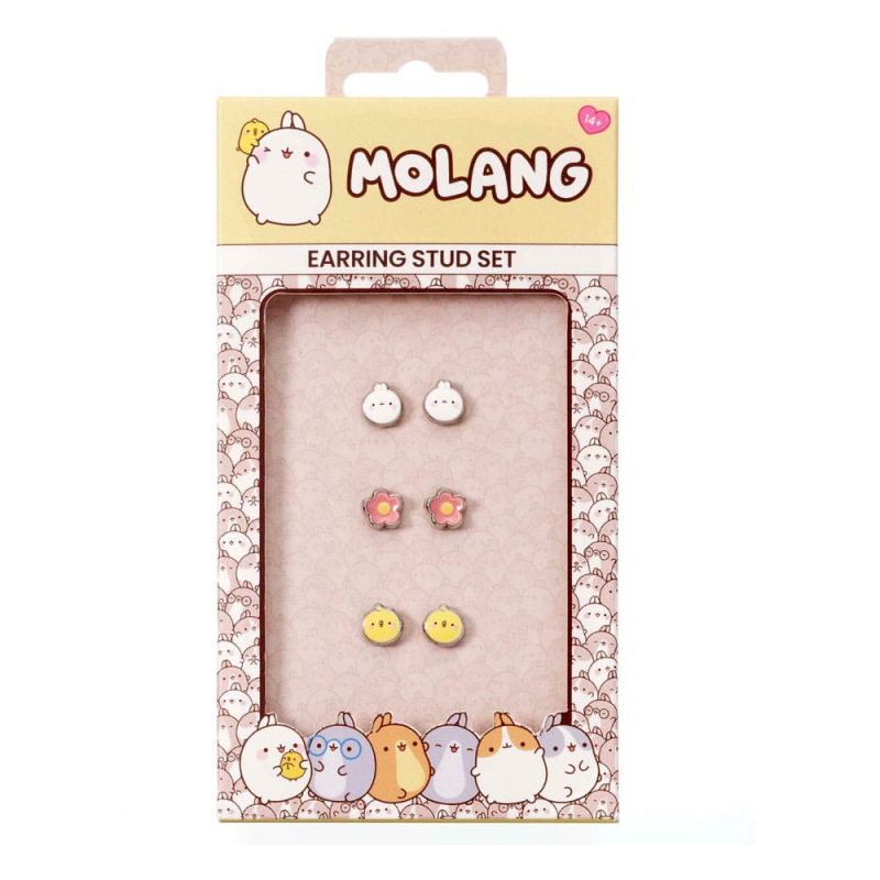 Molang Stud Earrings 3-pack Molang and Piu Piu 2