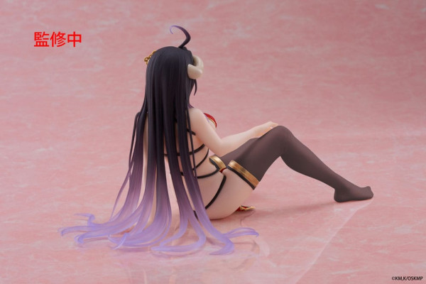 Overlord PVC Statue Desktop Cute Figure Albedo Chinese Dress Ver. Renewal 13 cm 3