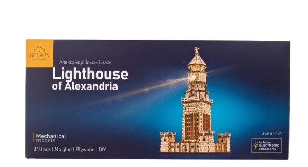 Ugears 3D Wooden Puzzle Lighthouse of Alexandria 1