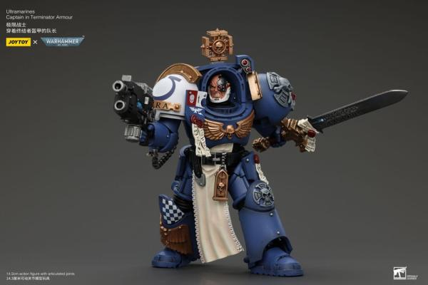 Warhammer 40k Action Figure 1/18 Ultramarines Captain In Terminator Armour 14 cm