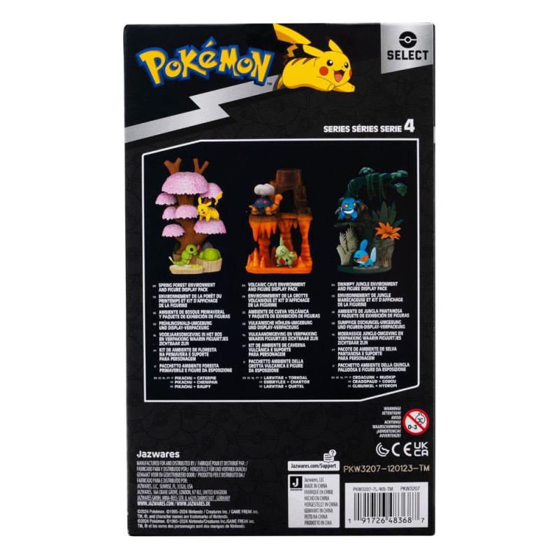 Pokémon Environment Set Spring Forest & Caterpie & Pikachu 5 cm 5