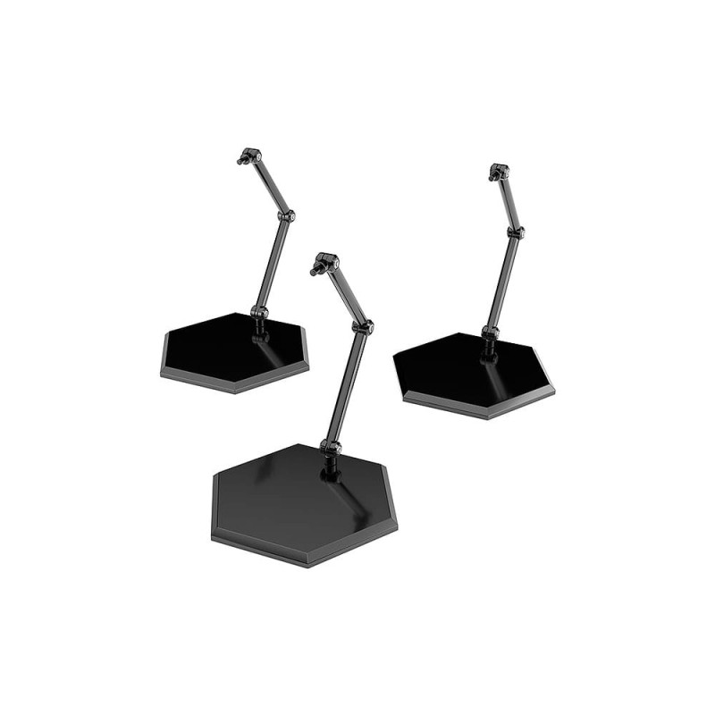 The Simple Stand Mini Nendoroid More for Mini Figures & Models Black Hex Type 3-Pack 1