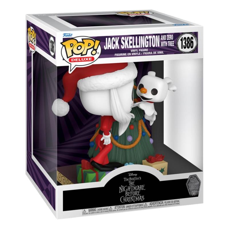 Nightmare before Christmas 30th POP! Deluxe Vinyl Figure Jack & Zero w/Tree 9 cm 1