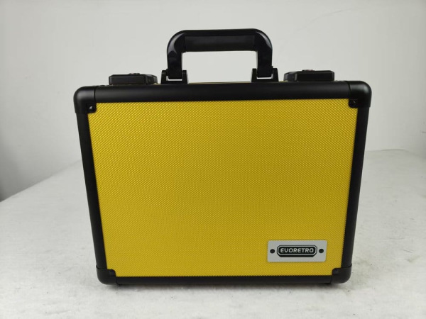 Evoretro Trading Card Storage Box for 90 Cards Yellow 1