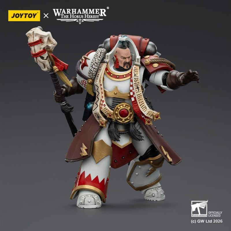 Warhammer 40,000 Action Figure White Scars Stormseer Consulwith Force Staff and Bolt Pistol 12 cm 4