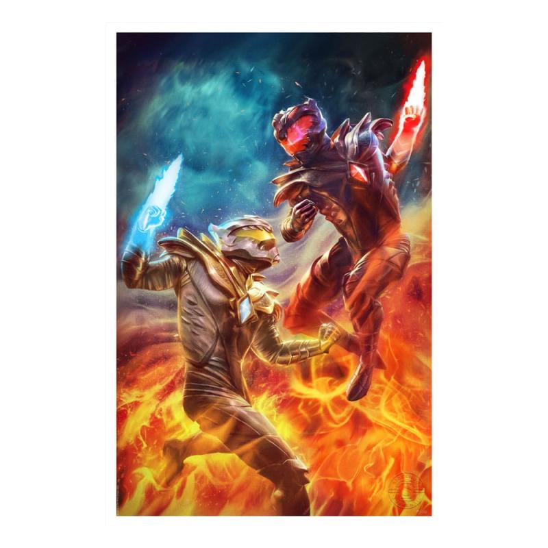 Legend of the White Dragon: White Dragon vs Dragon Prime 41 x 61 cm Art Print - Sideshow