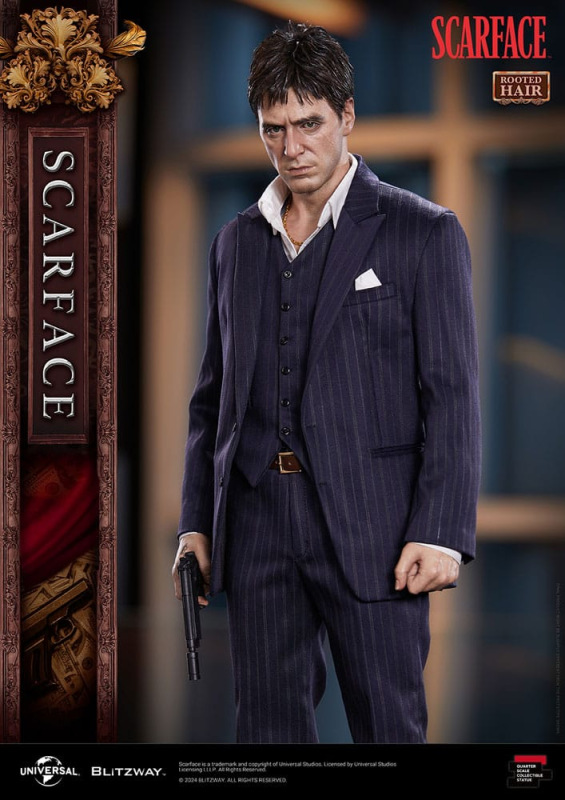 Scarface Superb Scale Statue 1/4 Tony Montana (Rooted Hair Version) 53 cm 6