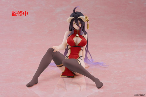 Overlord PVC Statue Desktop Cute Figure Albedo Chinese Dress Ver. Renewal 13 cm 5