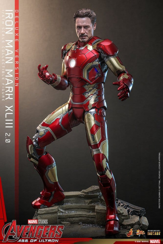 Avengers: Age of Ultron Movie Masterpiece Diecast Action Figure 1/6 Iron Man Mark XLIII (2.0) (Delux 13