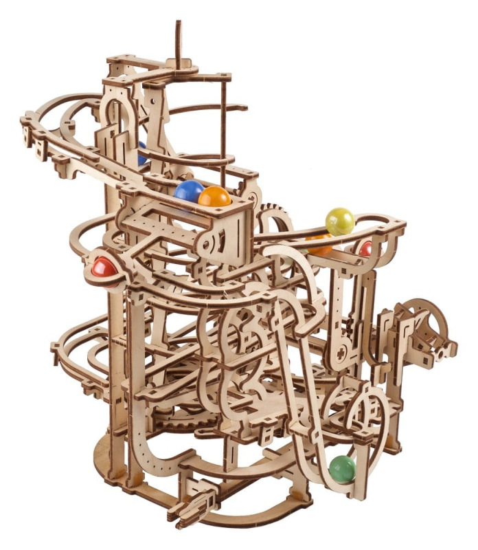Ugears 3D Wooden Puzzle Marble Run Spiral Hoist 5