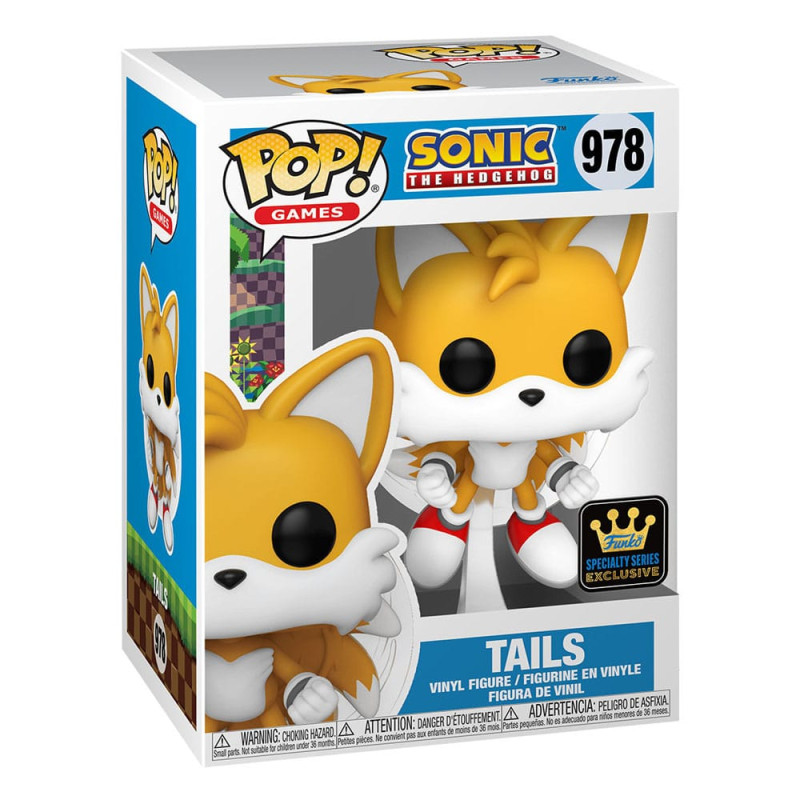 Sonic The Hedgehog POP! Games Vinyl Figures Tails(Flying)(FL) w/CH 9 cm Assortment (6) 3