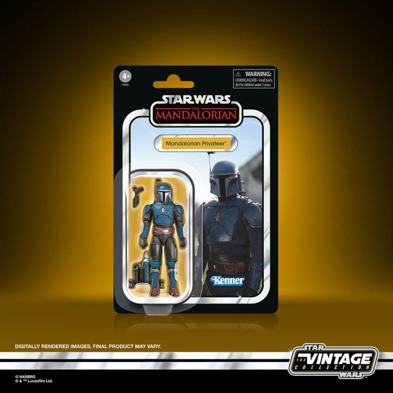 Star Wars: The Mandalorian Vintage Collection Tantive IV Hallway with Mandalorian Privateer Figure 1