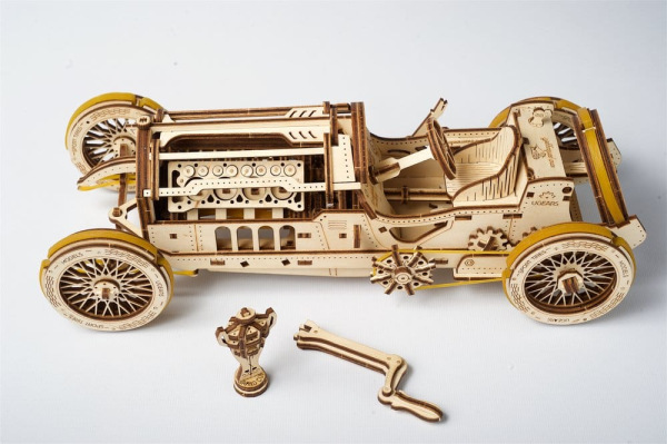 Ugears 3D Wooden Puzzle U-9 Grand Prix Car 1