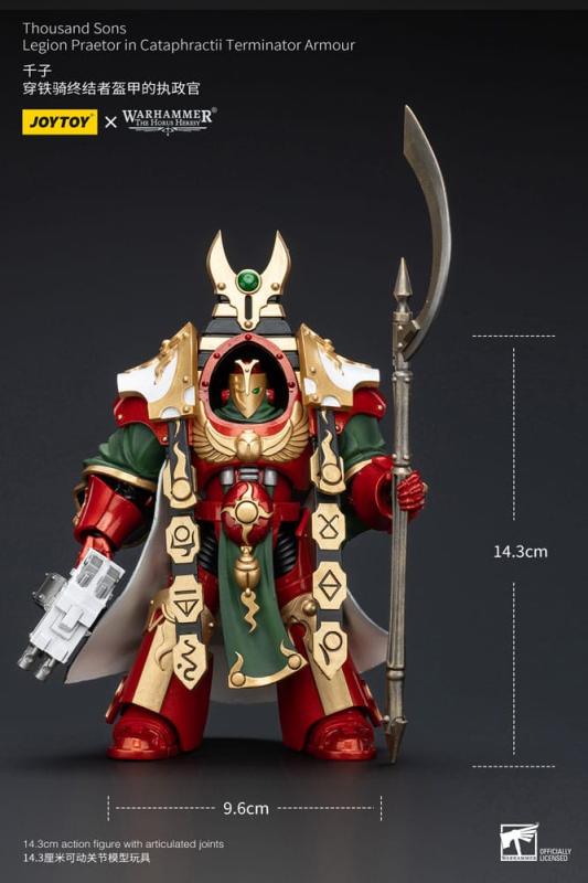 Warhammer The Horus Heresy Action Figure 1/18 Thousand sons Legion Praetor in Cataphractii Terminato