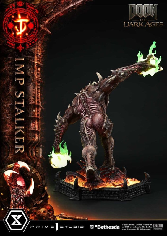 DOOM: The Dark Ages Ultimate Premium Masterline Series Statue 1/4 Imp Stalker Bonus Version 77 cm 6