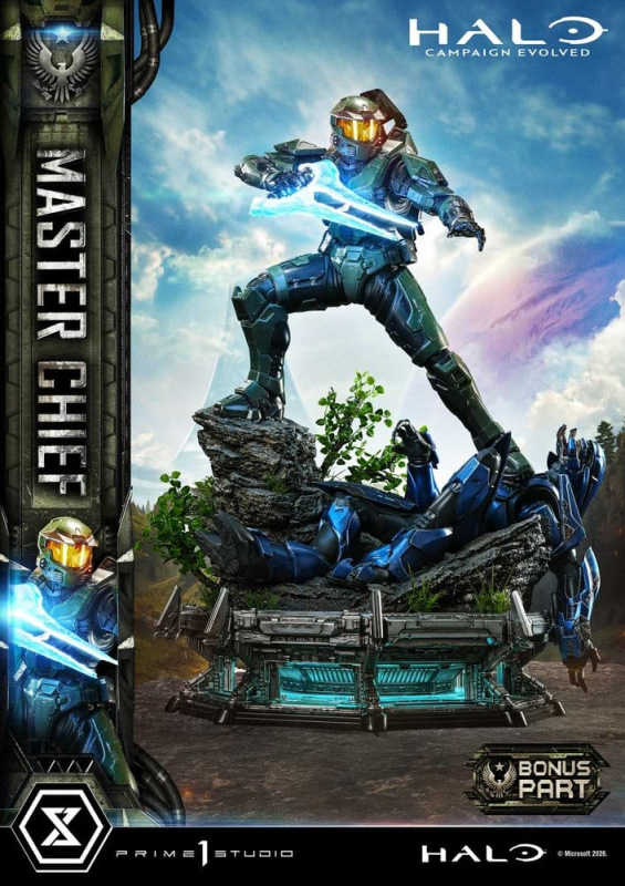 Halo Ultimate Premium Masterline Series Statue 1/4 Campaign Evolved Master Chief Bonus Version 78 cm 3