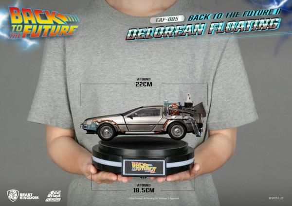 Back to the Future Egg Attack Floating Statue Back to the Future II DeLorean Standard Version 20 cm