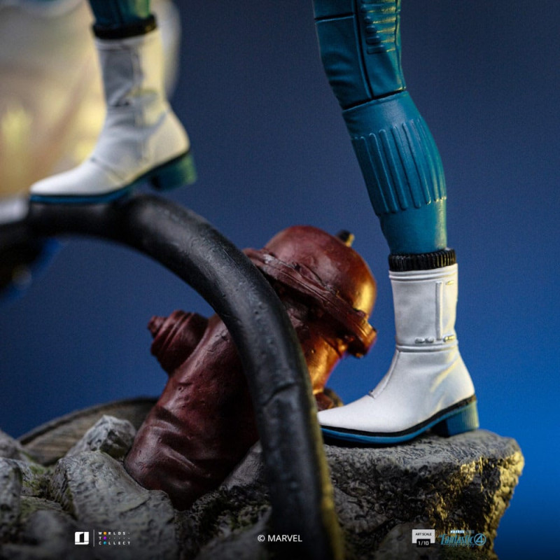 Fantastic Four Art Scale Statue 1/10 Invisible Woman and Franklin 28 cm 4