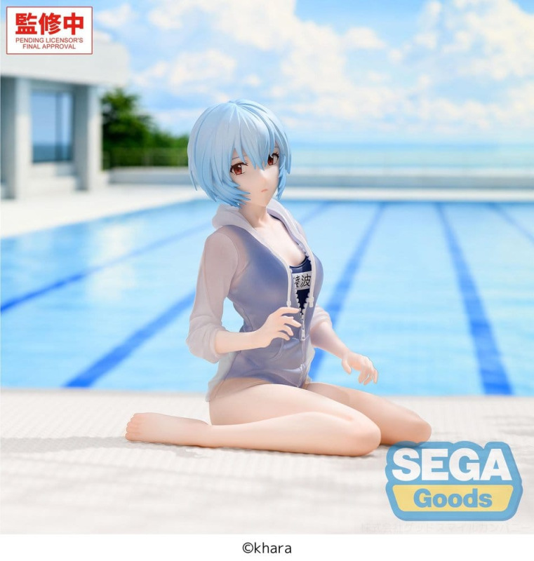 Rebuild of Evangelion Yumemirize PVC Figure Rei Ayanami School Swimsuit Ver. 13 cm 1