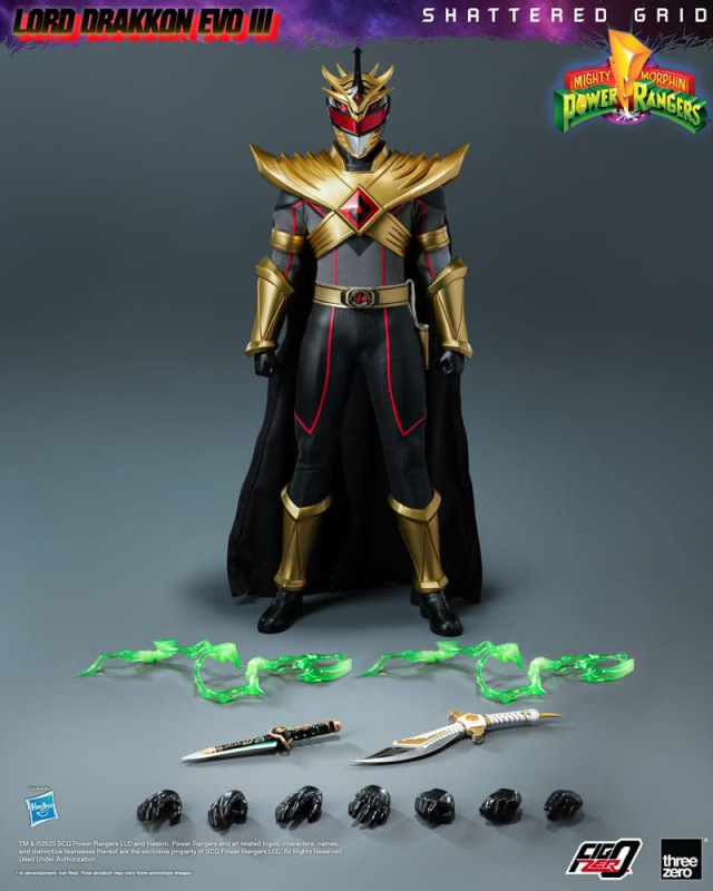 Mighty Morphin Power Rangers Shattered Grid FigZero Action Figure 1/6 Lord Drakkon Evo III 30 cm 1