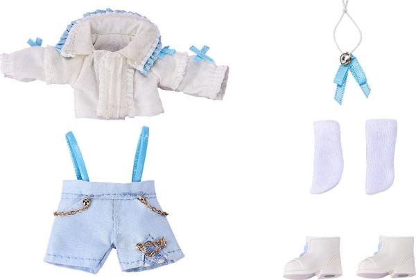 Nendoroid Accessories for Nendoroid Doll Figures Outfit Set: Suspender Shorts Set (White & Blue)