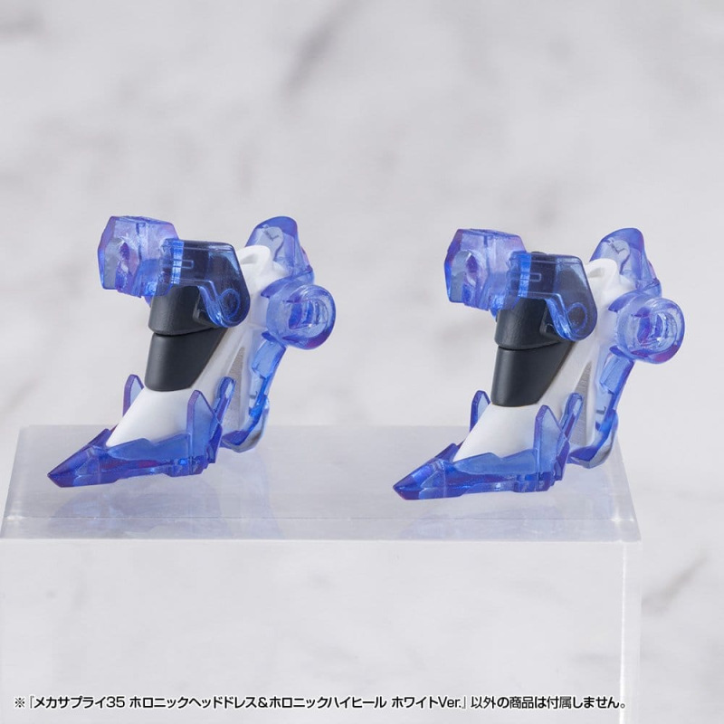 Kotobukiya M.S.G. Model Kit Accessory Set Mecha Supply 34 Holonic Headdress & Holonic High Heels Whi 6