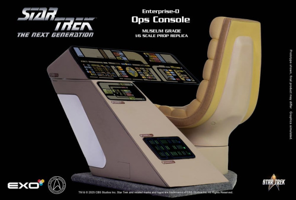 Star Trek: The Next Generation Replica 1/6 Enterprise-D Bridge OPS Console 4