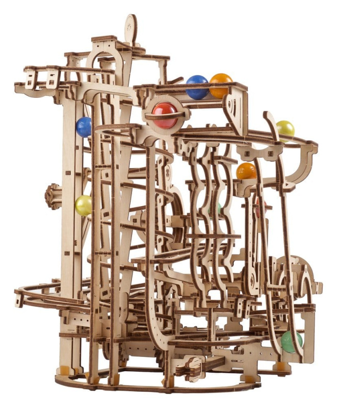 Ugears 3D Wooden Puzzle Marble Run Spiral Hoist 6