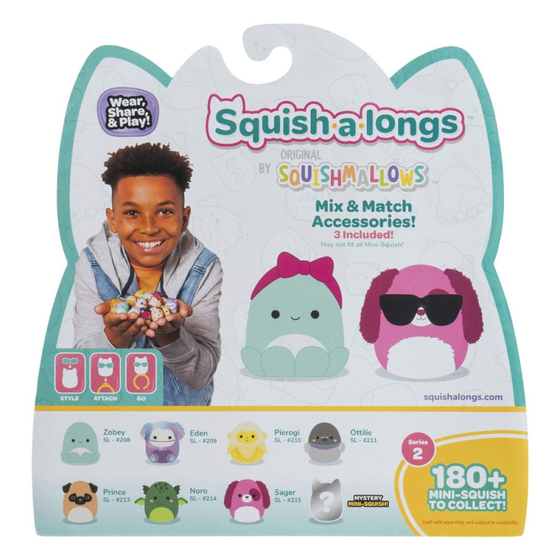 Squishmallows Squish-a-longs minifigures Set of 8 Series 2 Style 1 2,5 cm 3