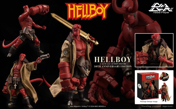Hellboy Action Figure 1/12 Hellboy 30th Anniversary Edition 19 cm 1