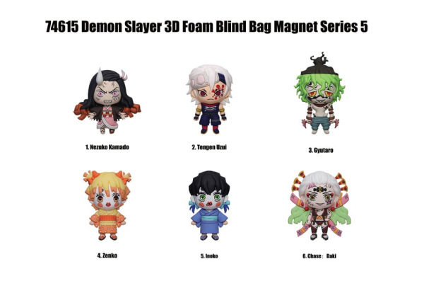 Demon Slayer Magnets blind pack Series 5 Display (12) 2
