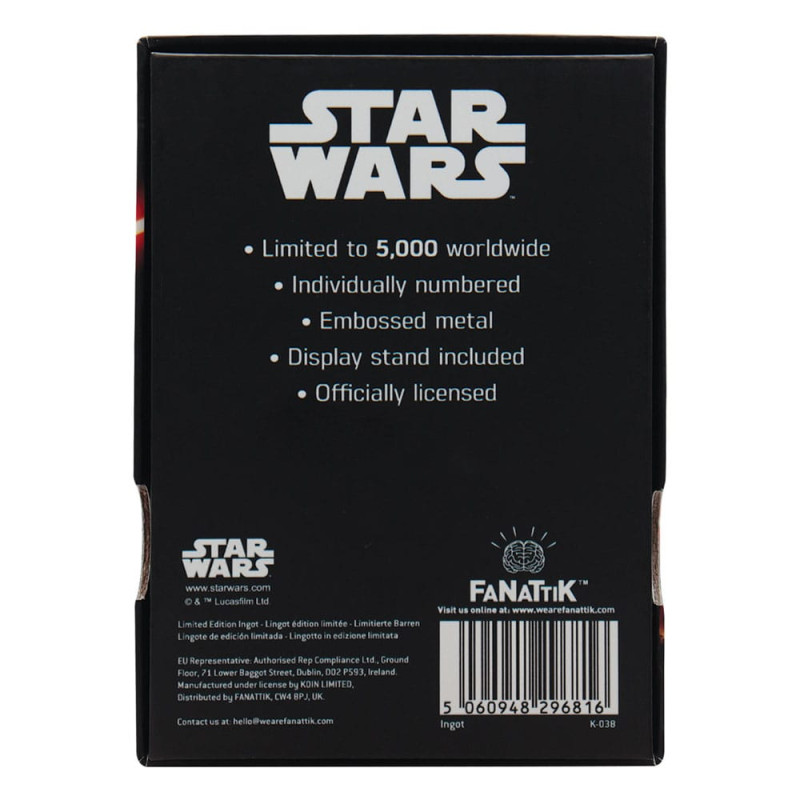 Star Wars Ingot Luke and Vader Limited Edition 2