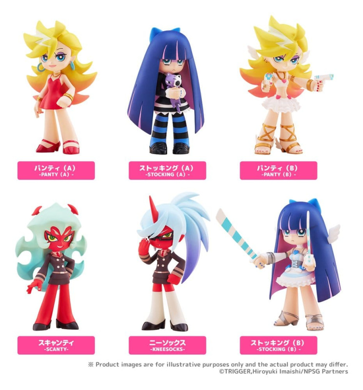 Panty & Stocking with Garterbelt PalVerse Mini Figures New Blind Box Display (6) 10