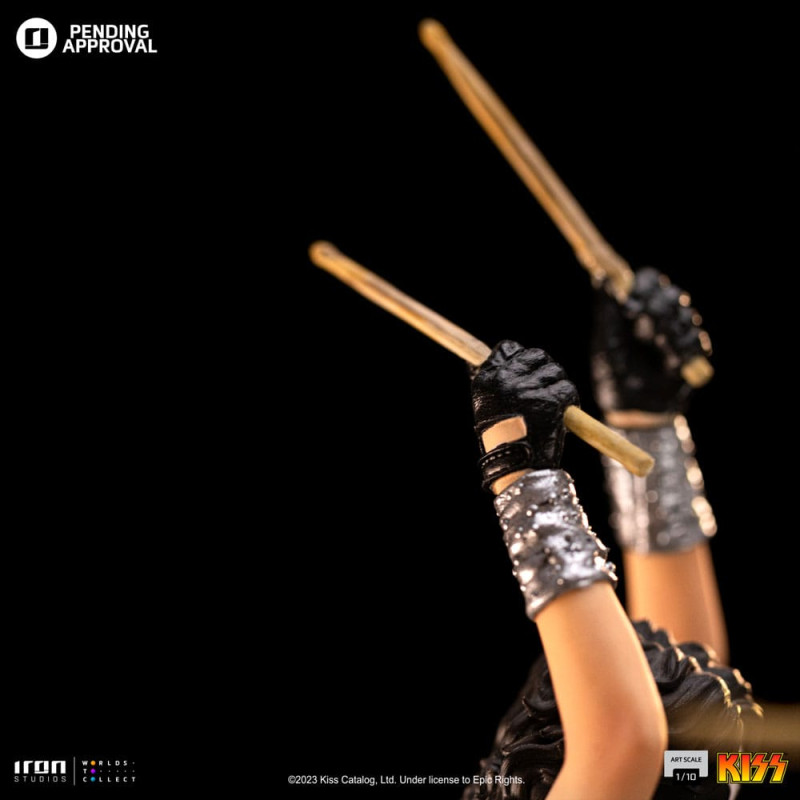 Kiss Art Scale Statue 1/10 Peter Criss Limited Edtition 22 cm 10
